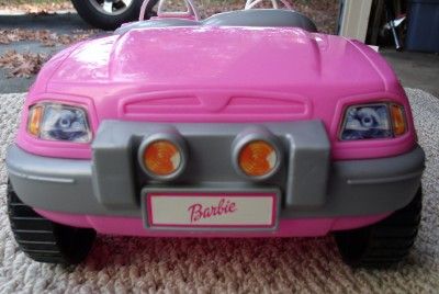 Vintage Barbie 1999 Pink Jeep Wrangler Convertible Beach Buggy