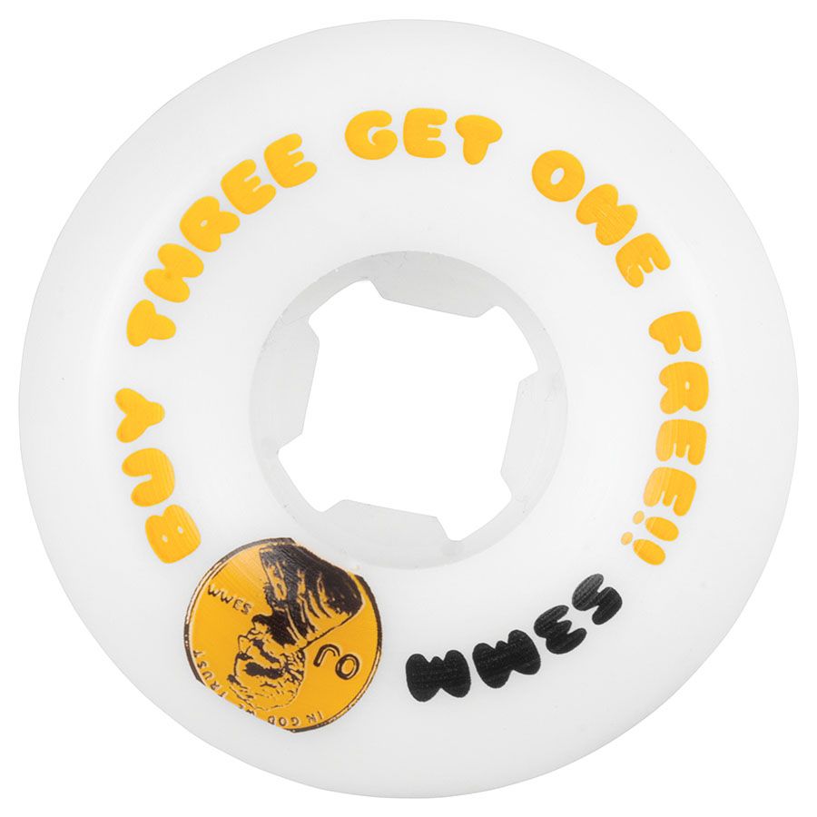 OJ Get One Free Skateboard Wheels 53mm White Skateboard