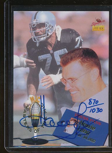 Howie Long 1995 Signature Rookies Auto Autograph