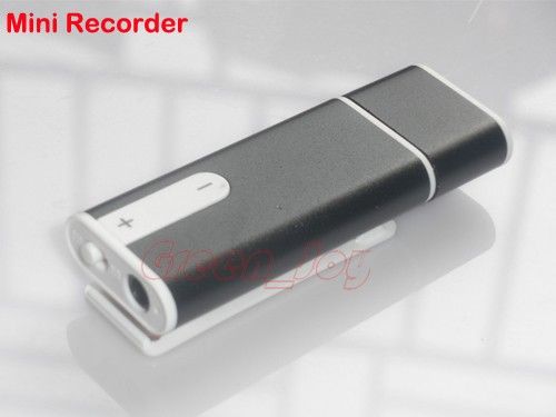 New 4GB Mini Clip USB Digital Voice Audio Recorder 48hr Rec  Player