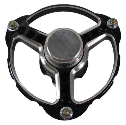 Keizer Aluminum Micro Sprint Front Wheel Center 3 Lug Black with Rotor