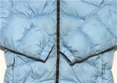  HARDWEAR WOMENS DOWN JACKET PARKA SIZE 12 SKY BLUE WINTER SKI HUNKER