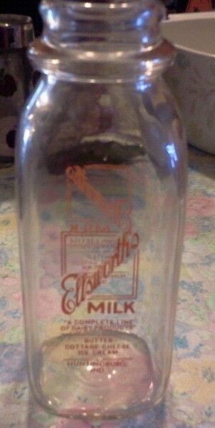 Ellsworths Milk Bottle Huntingburg Ind