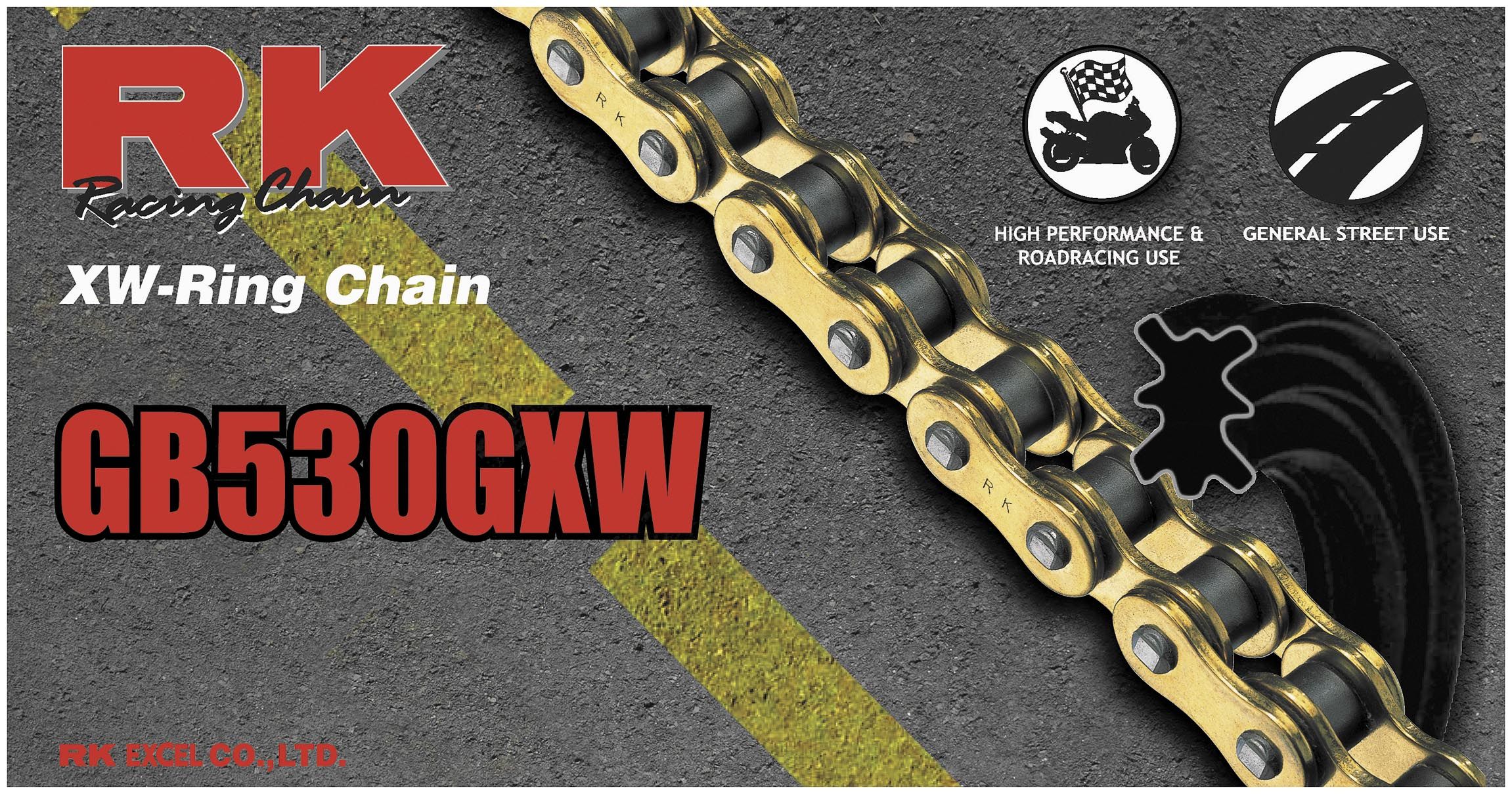 RK 530 GXW GB XW Ring Chain 114 Links GB530GXW 114 Triumph