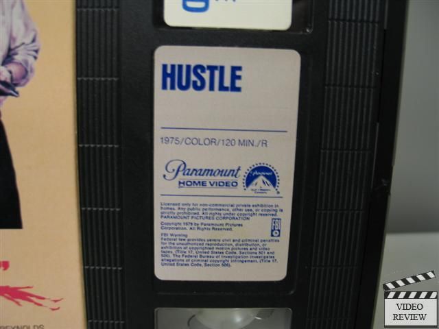 Hustle VHS Burt Reynolds Catherine Deneuve Ben Johnson Ernest Borgnine