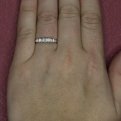 Vintage Diamond 5 Stone Ring F G vs Art Deco Old 14k Band Round