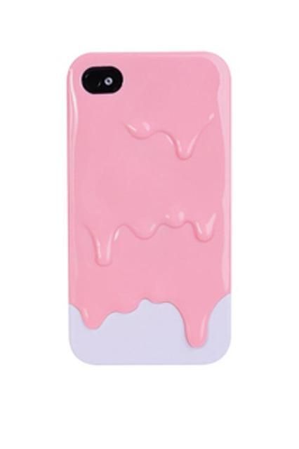 Hot！！Melt IceCream Hard Back Case Cover Skin for iPhone4S / Screen