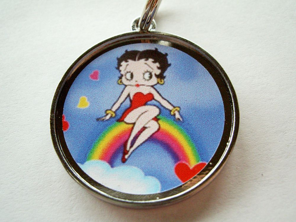 Betty Boop Rainbow Designer Custom Pet ID Tags Dog Cat Tag