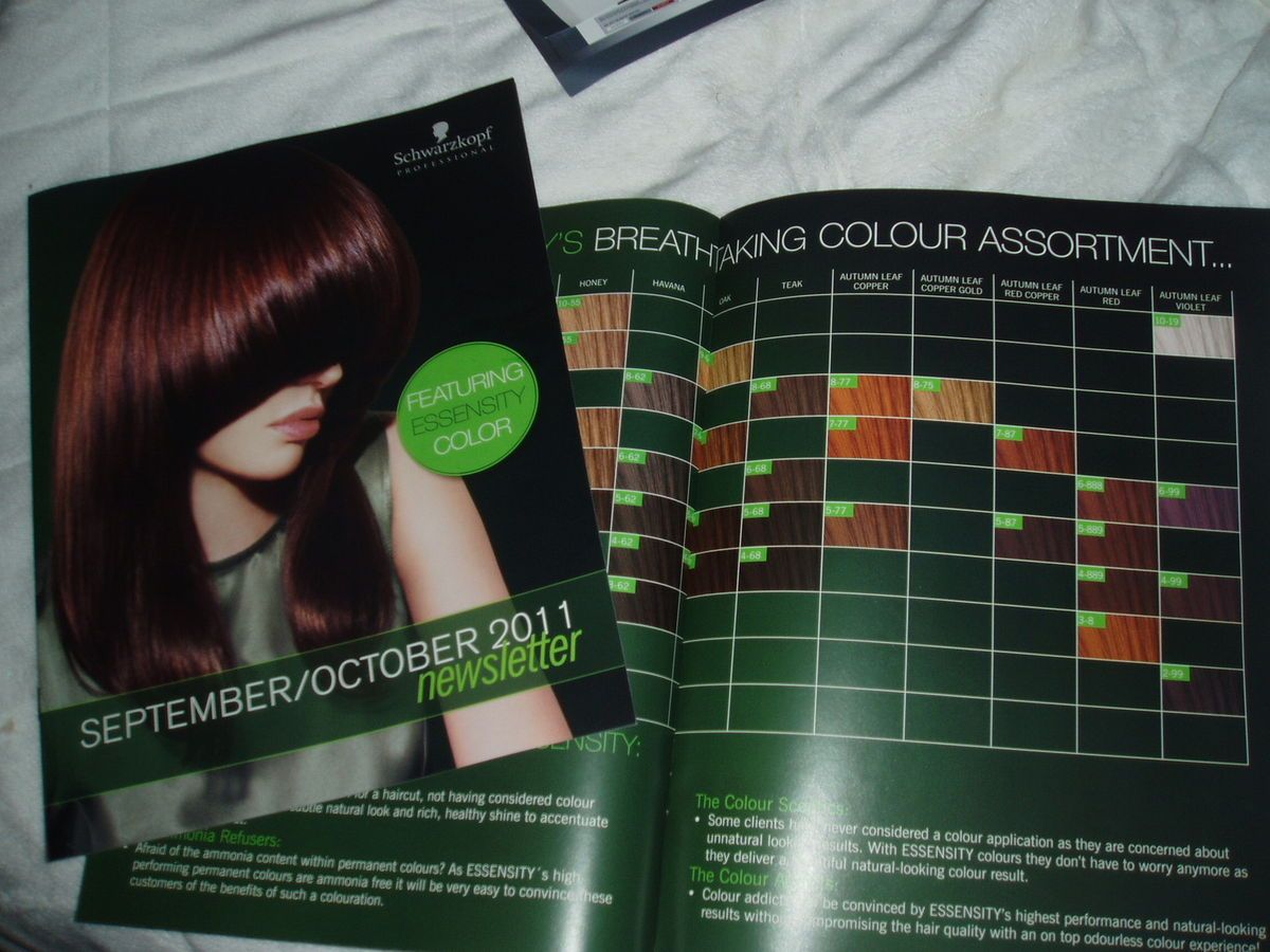 Schwarzkopf Essensity Hair Color Chart on PopScreen