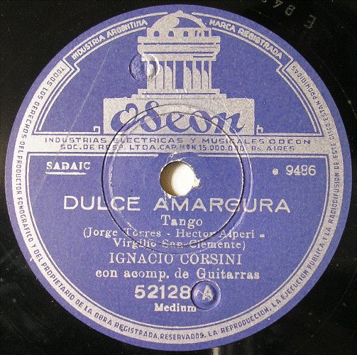 Ignacio Corsini 78 RPM Dulce Amargura 52128