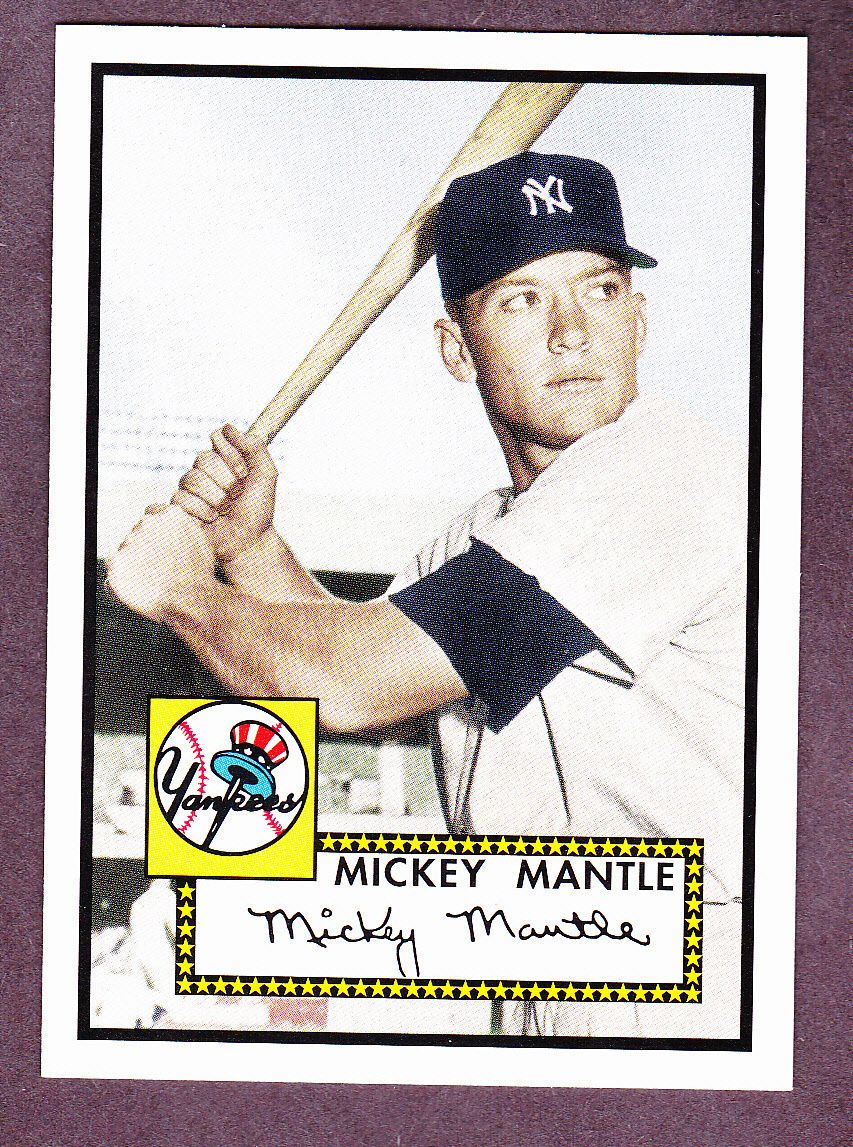 2006 Topps Rookie of The Week 1 Mickey Mantle Yankees NM MT