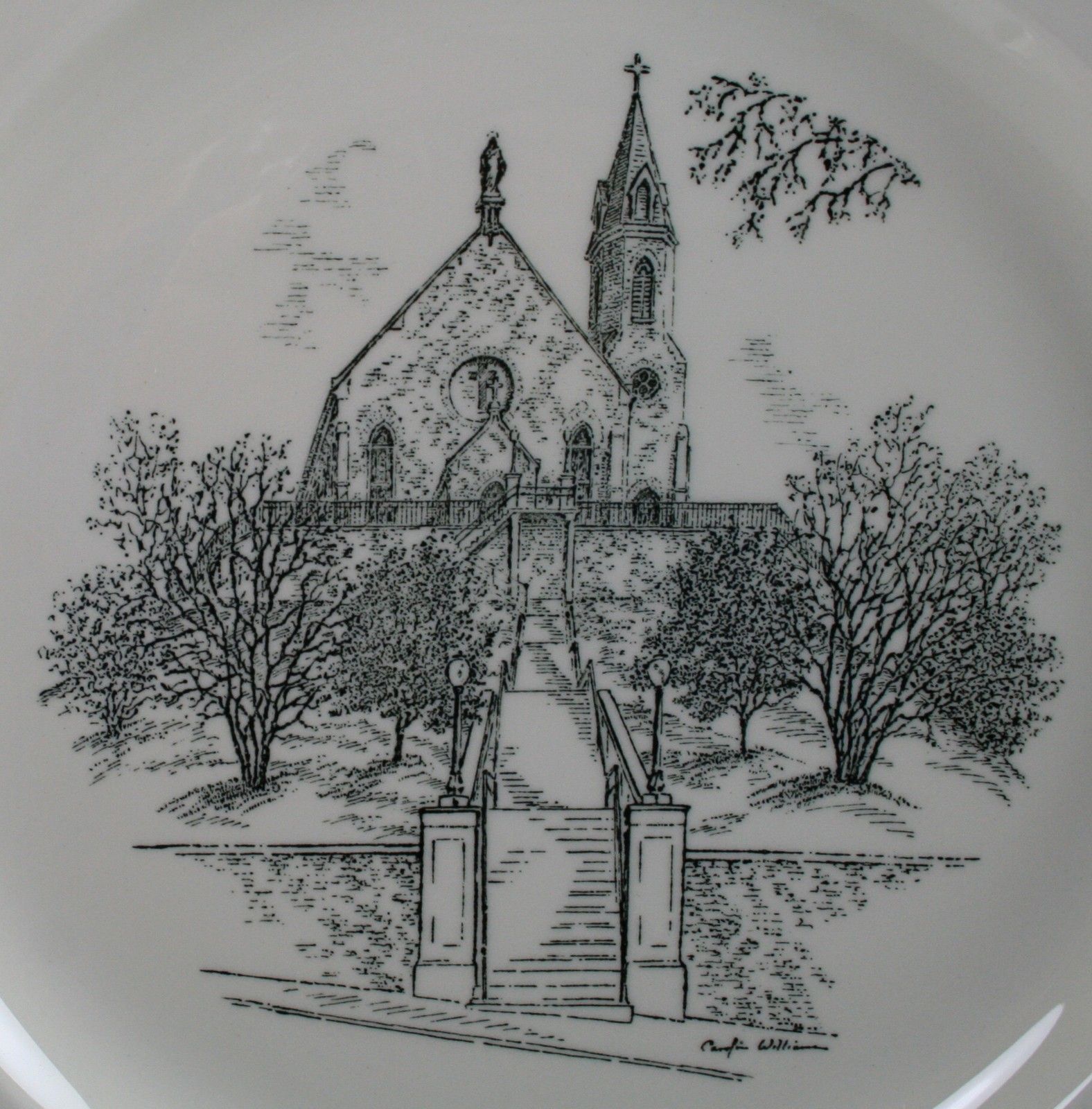 Caroline Williams 1980 Cincinnati Immaculata Church 13 Wedgwood Plate