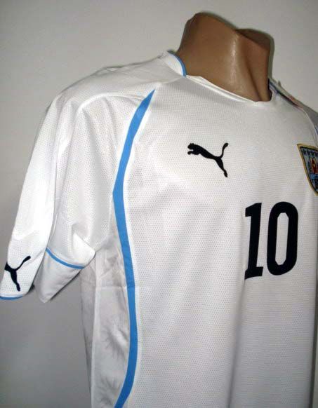 2011 Original Puma Uruguay Away Soccer Jersey Forlan 10 All Sizes