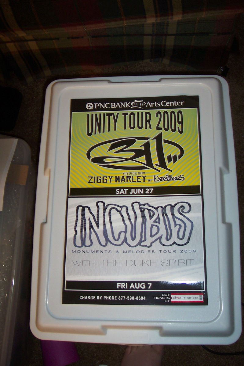 Incubus 311 Concert Poster