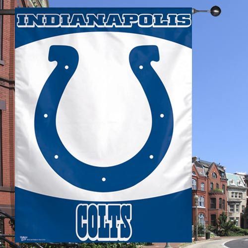 Team Logo NFL Indianapolis Colts Vertical Flag Banner 27 x 37 Brand