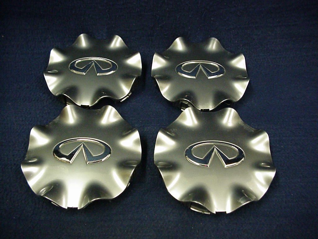 Infiniti EX35 08 10 Platinum Center Caps Set of 4