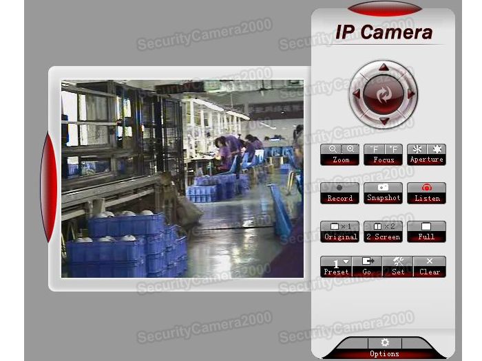 1CH Audio D1 Video CCTV Camera IP Server Internet FTP