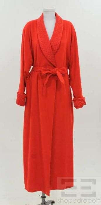 Valentino Intimo Couture Red Long Robe