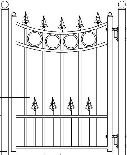 New 3 Garden Gate Iron Gate Steel Gate Moscow