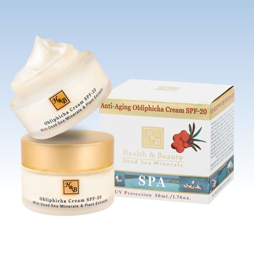 ISRAEL DEAD SEA MINERAL SKIN CARE OBLIPHICHA ANTI AGING CREAM SPF 20 H