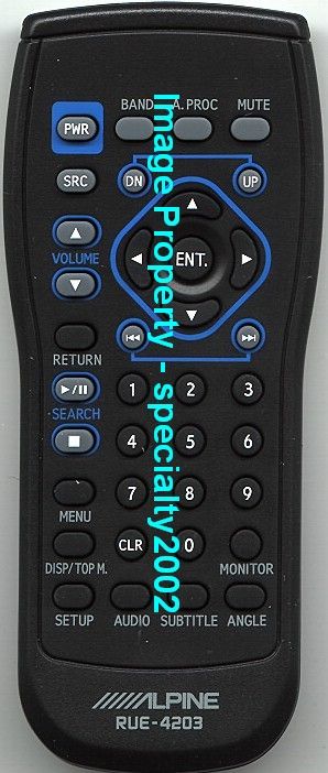 Alpine Rue 4203 Remote IVA D901 IVA W200 IVA W203 New