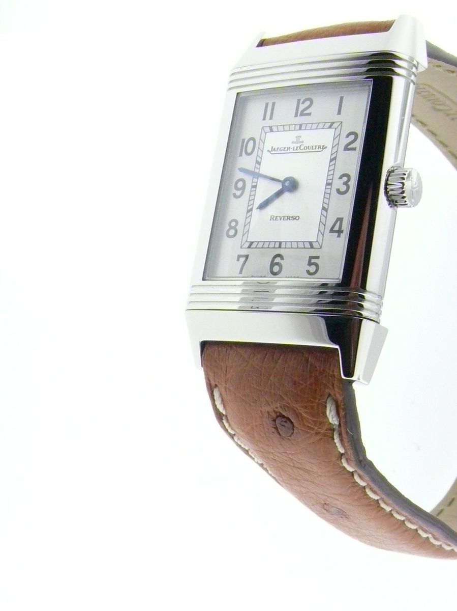 Jaeger LeCoultre Reverso Lady Steel Quartz on Leather Brand New Ref