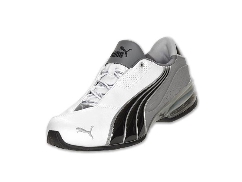 Puma Cell Jago 6 LN White Steel Grey Black Mens Athletic Sneakers Size
