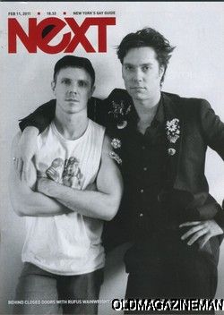 Jake Shears Scissor Sisters Rufus Wainwright Next Mag