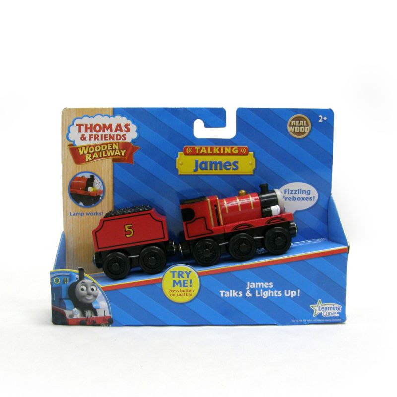 New in Box Wooden Talking James Thomas Tank Engine Train