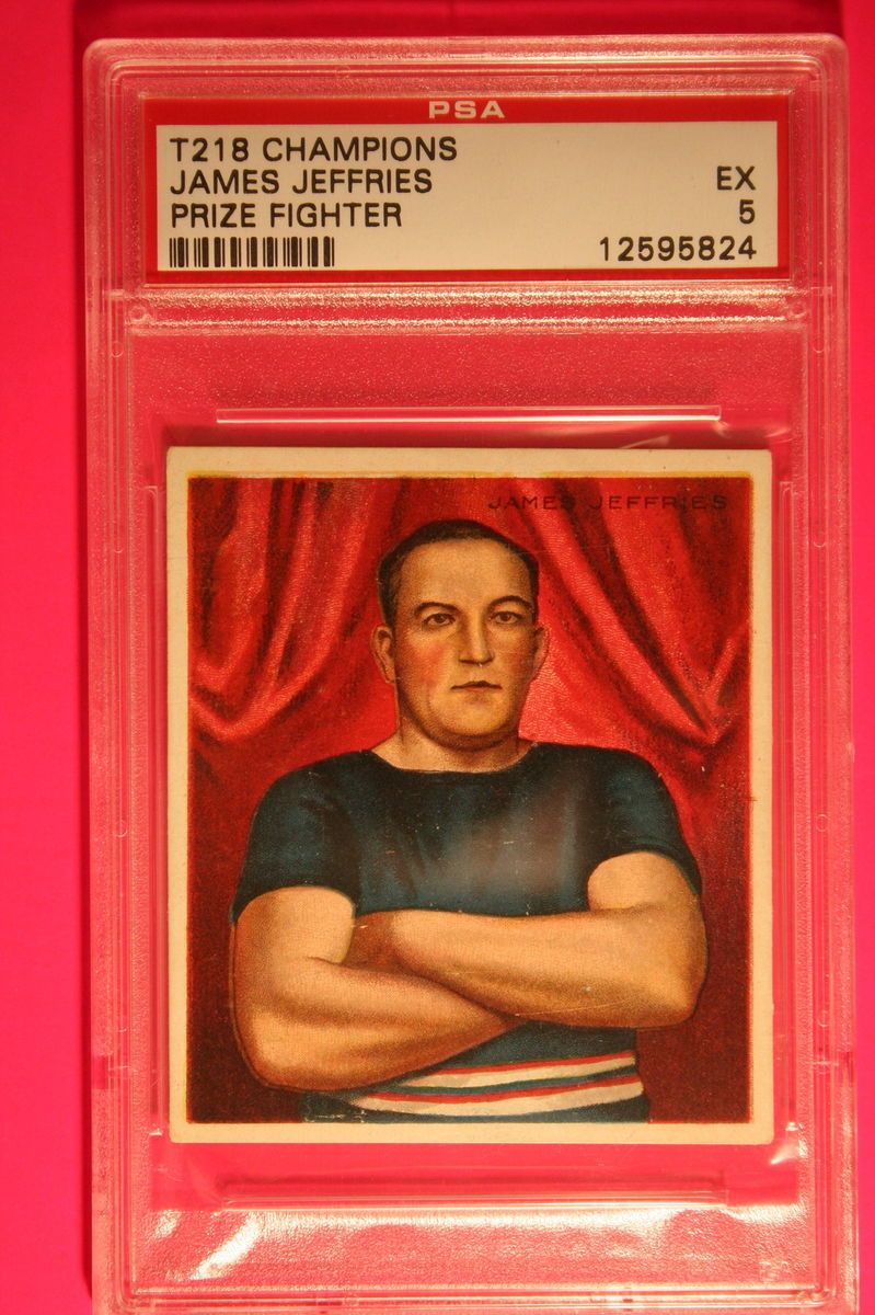 1910 Mecca T 218 James Jeffries Front View PSA 5