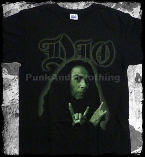 Dio Ronnie James Dio Horns Photo Official T Shirt