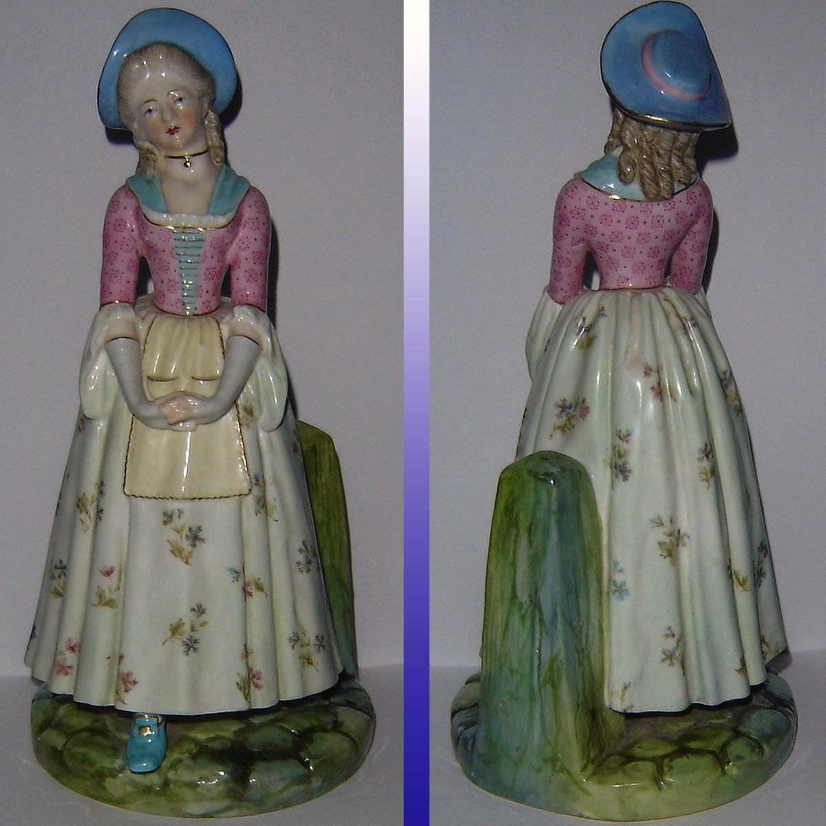   WORCESTER FIGURINE IST ISSUE GALLANTS LADY JAMES HADLEY VERY RARE