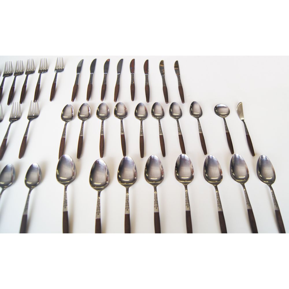 44 PC Vintage Interpur Flatware Japanese Stainless Steel