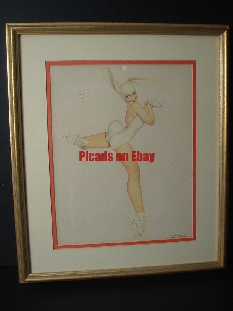 1947 January Petty Calendar Page Professionally Matted Framed Ready to