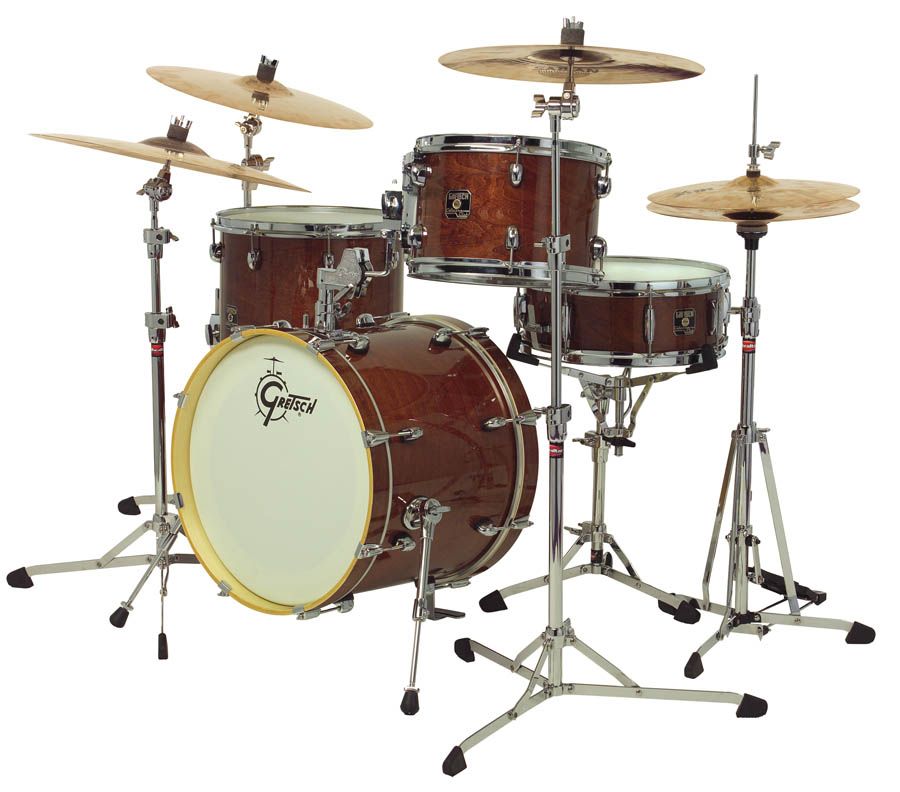 Gretsch Catalina Club Jazz Drum Set, Walnut Glaze (CT J484 WG)   FREE