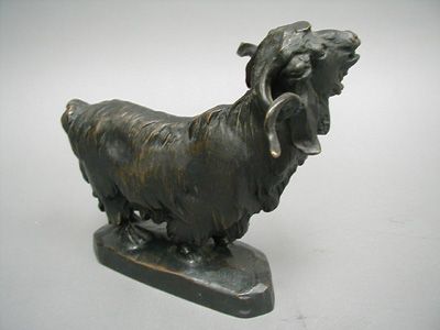 Bronze Goat Otto Jarl 19 20th Century Artist Sweden