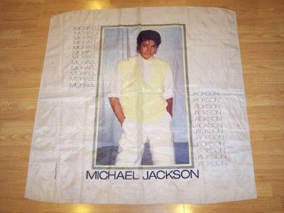 Michael Jackson Cloth Fabric Wall Poster Vintage 1983