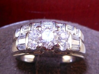 Certified Jared Round Diamond White Gold Engagement Ring Bridal Set