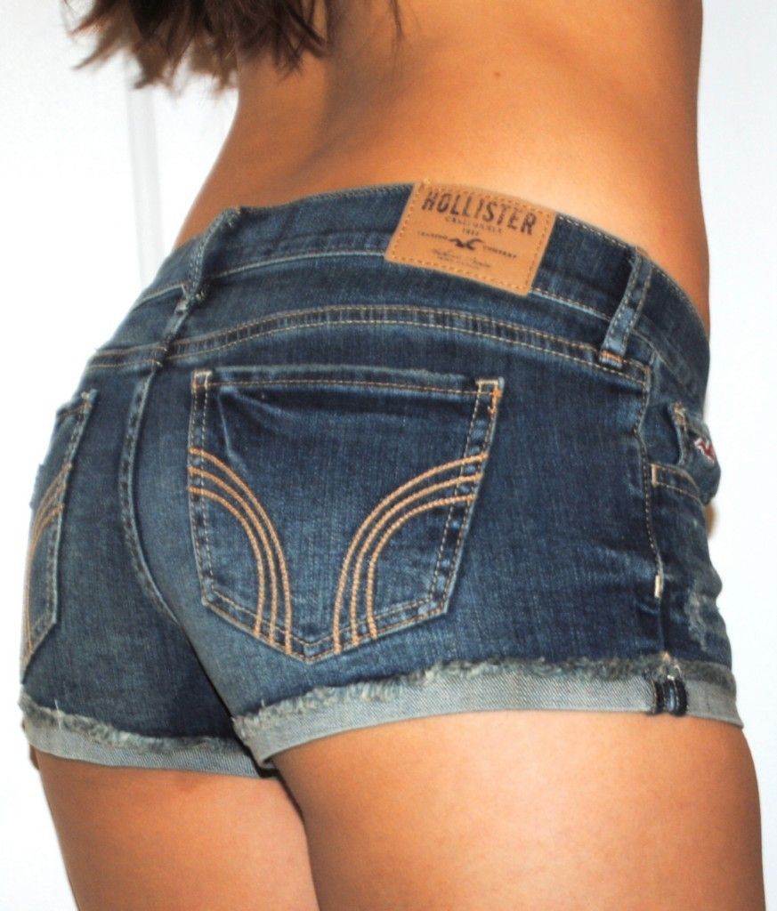 HOLLISTER MONARCH BEACH DESTROYED DENIM JEAN SHORTS   SZ 3 26 NEW WITH