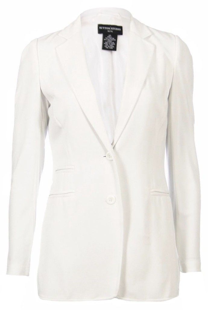 Sutton Studio Womens Deconstructed Jersey Knit Blazer Jacket Assorted