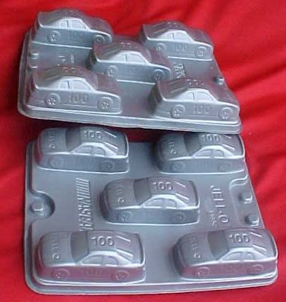 Lot of 2 Jello NASCAR Car Molds