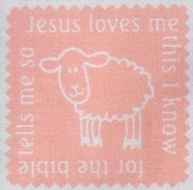 Jesus Loves Baby Christian Quilt Fabric 3 Yards Sale
