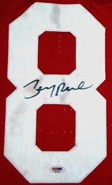 Jerry Rice Signed Auto SF 49ers TB Jersey Pic PSA
