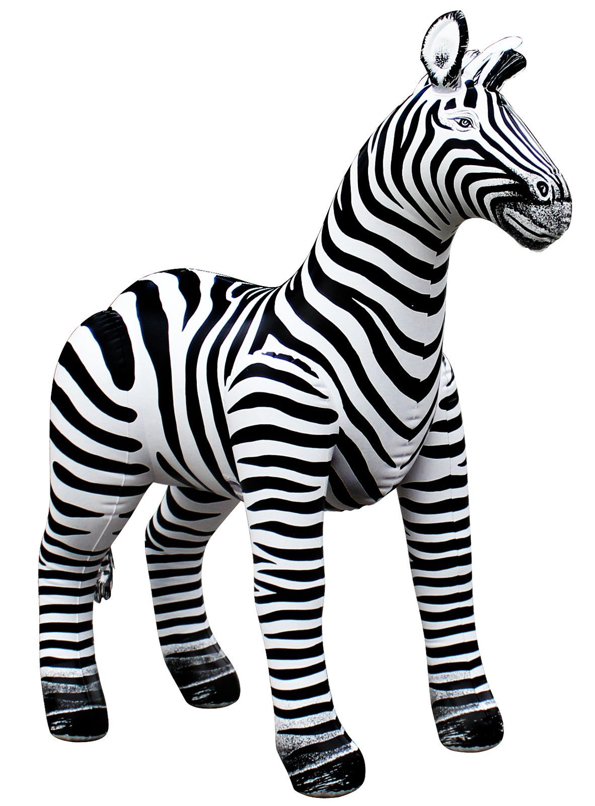  inflatable zebra plastic 29 h x 30 w 228247 jet creations inc