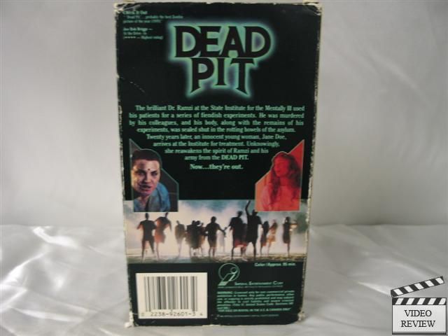 Dead Pit VHS Jeremy Slate Steffen Gregory Foster 022389260134