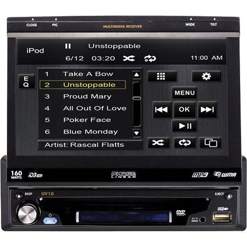 Jensen UV10 1Din 7 inch Touch Screen Multimedia System