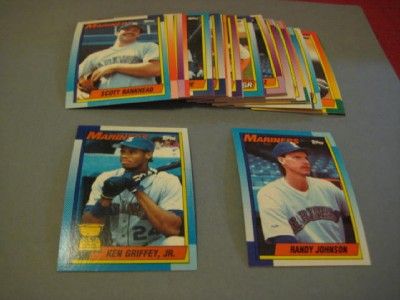 1990 Topps Seattle Mariners Team Set with Traded