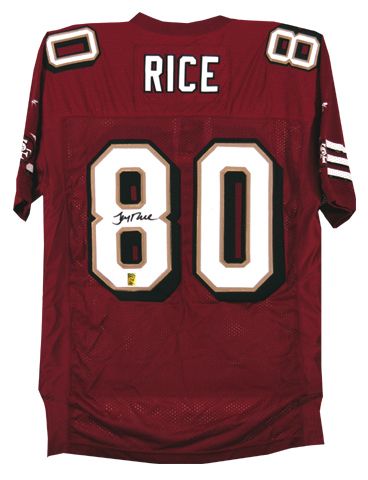 Jerry Rice Autographed SF 49ers Reebok Jersey UDA