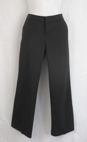Banana Republic ~ Black Martin Fit Low Rise Fully Lined Wool Stretch