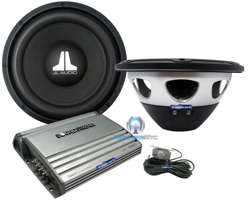 PK 2 JL Audio 12WX Subwoofers 12 Subs DI475 1 Amp Soundstream